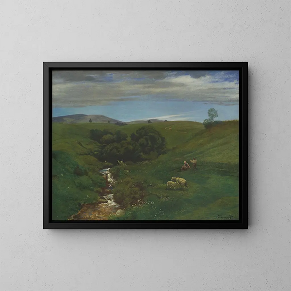 Prairie de la Forêt-Noire près de Bernau - Hans Thoma — gerahmtes Bild an der Wand