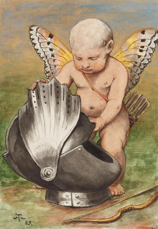 Hans Thoma - Cherub with Helmet.webp