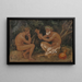 Faune und junger Mann - Hans Thoma — gerahmtes Bild an der Wand