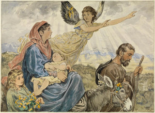 Flucht nach Ägypten - Hans Thoma — Ansicht des Kunstwerks