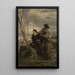 Hamlet und Horatio am Ophelia-Grabhügel - Hans Thoma — gerahmtes Bild an der Wand