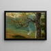 Baum des Herbstwaldes vor einem Tal - Hans Thoma — gerahmtes Bild an der Wand