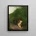 Im Garten - Hans Thoma — gerahmtes Bild an der Wand