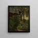 Garten der Kohlköpfe mit Haus Ecke - Hans Thoma — gerahmtes Bild an der Wand