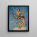 Que deux jeunes génies avec des fleurs - Hans Thoma — gerahmtes Bild an der Wand