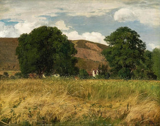 Prairie mit zwei großen Bäumen - Hans Thoma — Ansicht des Kunstwerks