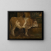 Bulle im Wald - Hans Thoma — gerahmtes Bild an der Wand
