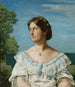 Portrait der Adoptivtochter des Künstlers Ella Blaue - Hans Thoma — Ansicht des Kunstwerks