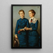 Portrait der beiden Mädchen der Familie Haag - Hans Thoma — gerahmtes Bild an der Wand