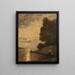 Sonnenuntergang über dem oberen Rhein - Hans Thoma — gerahmtes Bild an der Wand