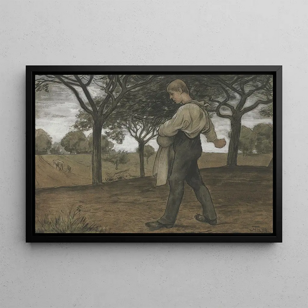 Der Sämann - Hans Thoma — gerahmtes Bild an der Wand