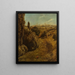 Vallée de la Tauber avec vue sur Rothenburg - Hans Thoma — gerahmtes Bild an der Wand