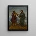 Die Versuchung Christi - Hans Thoma — gerahmtes Bild an der Wand