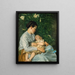 Unter der Schlehe - Hans Thoma — gerahmtes Bild an der Wand