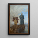Die Versuchung Christi - Hans Thoma — gerahmtes Bild an der Wand