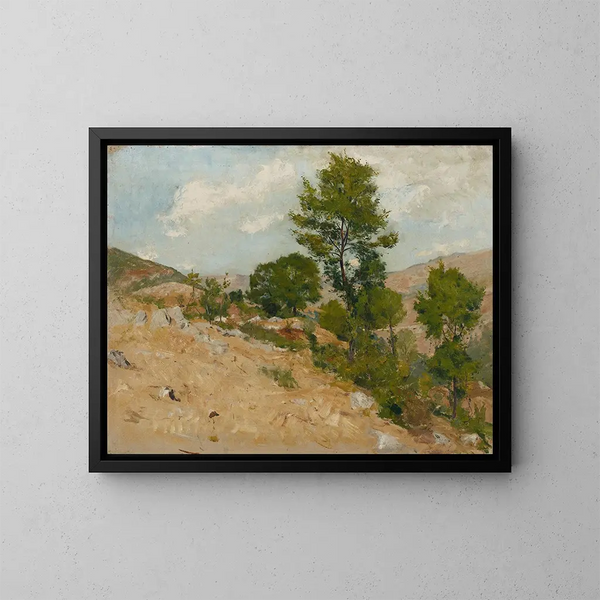 À Anticoli - Hans Tichy — gerahmtes Bild an der Wand