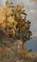 Kaktus an der Küste von Taormina Sizilien - Hans Unger — Ansicht des Kunstwerks