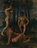 Drei junge Männer unter Orangenbäumen - Hans von Marées — Ansicht des Kunstwerks