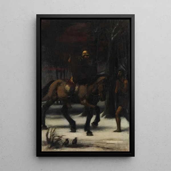 Die drei Reiter II Saint Martin - Hans von Marées — gerahmtes Bild an der Wand
