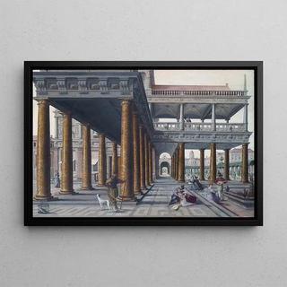 Hans Vredeman de Vries - Architectural Caprice with Figures.webp