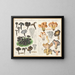 Chanterelle cendrée Chanterelle sinueuse - Hans Baldung — gerahmtes Bild an der Wand