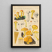 Pholiota flammans Pholiota caperata - Hans Baldung — gerahmtes Bild an der Wand