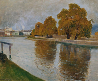 Hans Wilt - Die Salzach bei Hallein.webp