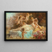 Junge Frau liegend mit Putti - Hans Zatzka — gerahmtes Bild an der Wand