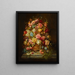 Eine Stillleben mit Blumen in einer Blumenkasten auf einer Fensterbank - Hans Zatzka — gerahmtes Bild an der Wand