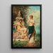 Il m'aime, il ne m'aime pas - Hans Zatzka — gerahmtes Bild an der Wand