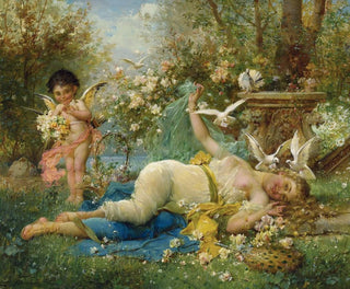 Venus und Amor - Hans Zatzka — Ansicht des Kunstwerks