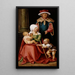 Marie Salomé und Zébédée mit ihren Söhnen Jakob dem Älteren und Johannes dem Evangelisten - Hans von Kulmbach — gerahmtes Bild an der Wand