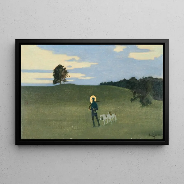 Saint Hubert - Harald Slott-Møller — gerahmtes Bild an der Wand