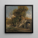 Harnham Gate Salisbury - John Constable — gerahmtes Bild an der Wand