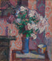 Rosen in einer blauen Vase - Harold Gilman — Ansicht des Kunstwerks