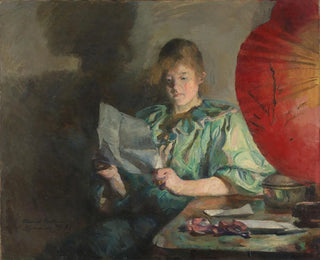 Innenaufnahme am Abend - Harriet Backer — Ansicht des Kunstwerks