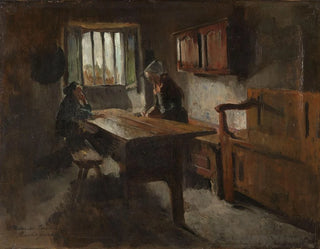 Harriet Backer - Farm Interior from Rochefortenterre Brittany.webp