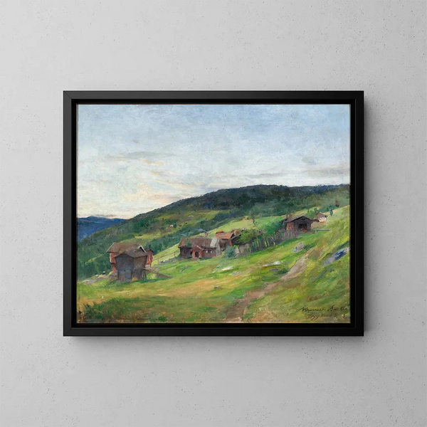 Landschaft Eggeda - Harriet Backer — gerahmtes Bild an der Wand