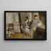 Inneres mit Musik in Paris - Harriet Backer — gerahmtes Bild an der Wand