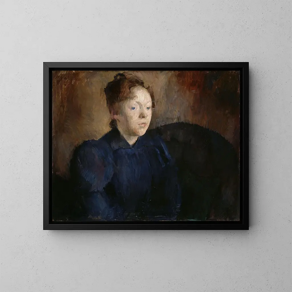 Portrait von Nenna Janson Nagel b Backer Lunde - Harriet Backer — gerahmtes Bild an der Wand