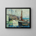 Ein Fischmarkt-Ufer - Harry Aiken Vincent — gerahmtes Bild an der Wand