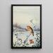 Winter Ein Rotkehlchen und ein Zaunkönig - Harry Bright — gerahmtes Bild an der Wand