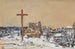 Kreuz auf einem Winterhügel - Harvey T. Dunn — Ansicht des Kunstwerks
