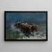 Colons de la prairie rentrant chez eux - Harvey T. Dunn — gerahmtes Bild an der Wand