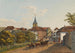 1823 - Hauptstraße und Kirche in Lörrach — Ansicht des Kunstwerks