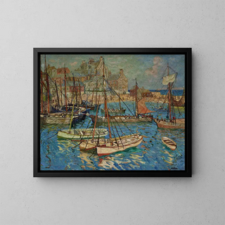 Quartiers de pêcheurs - Hayley Lever — gerahmtes Bild an der Wand