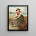 En attendant les bateaux - Haynes King — gerahmtes Bild an der Wand