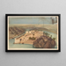 Insel Philae - Hector Horeau — gerahmtes Bild an der Wand