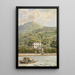 La Villa Artaria am Comer See - Heinrich Adam — gerahmtes Bild an der Wand