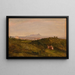 Ansicht des Monte Circeo - Heinrich Bürkel — gerahmtes Bild an der Wand